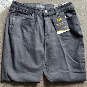 Lee Black Straight Fit Trousers